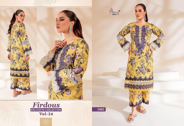 Shree Firdous Exclusive Collection Vol 24  Cotton Pakistani Suits Collection